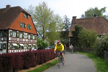 El carril bici alrededor del Lago de Constanza - Uhldingen